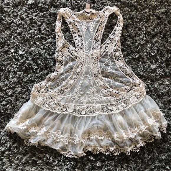 Lace Crochet Racerback - Picture 2 of 2